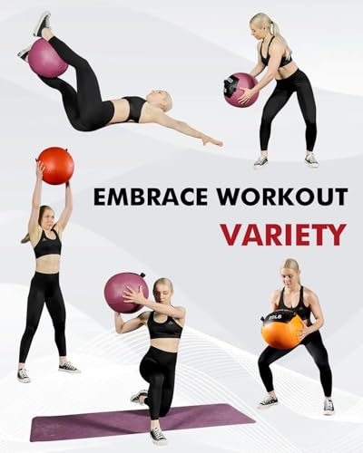 Strength Workouts -Multi-Weight 10lbs 20lbs Exercise Balls for Home Gym