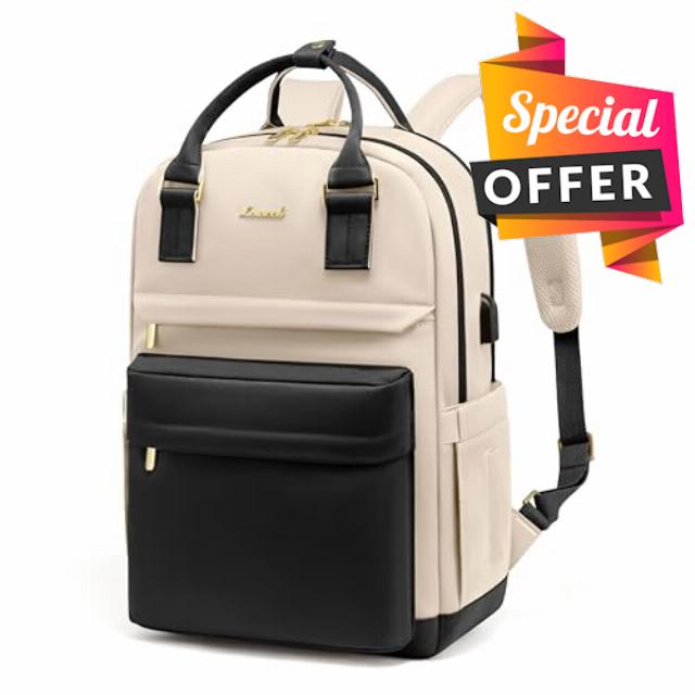 LOVEVOOK Travel Laptop Backpack Women Anti-theft Laptop Bag with USB Port Waterproof Computer Backpack for Nurse College Work