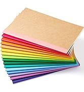 feela 16 Pack Composition Notebooks Bulk, Kraft Cover Lined Blank College Ruled Composition Trave...