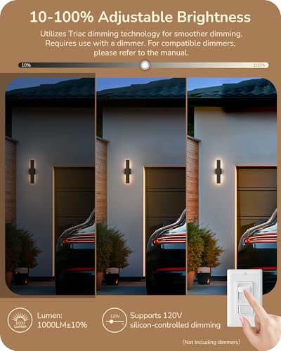 IP65 Waterproof Outdoor Wall Sconce for Patio