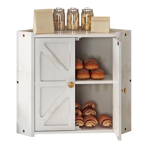 Vintage Bamboo Bread Storage Container with 2-Tier Capacity