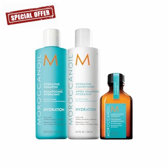 Moroccanoil Hydrate & Shine Hair Set | Shampoo