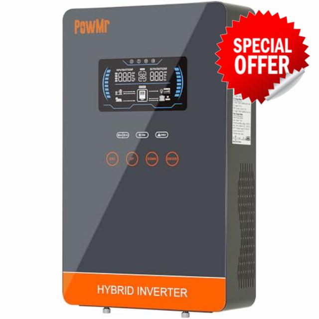 PowMr Solar Inverter 4500W 24V to 120V