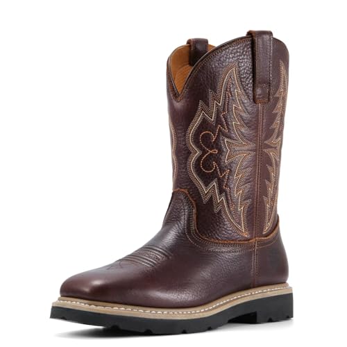 SUREWAY Men's Western Cowboy Boots-Soft Toe
