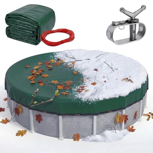 Above-Ground Pool Cover with Winch and Cable