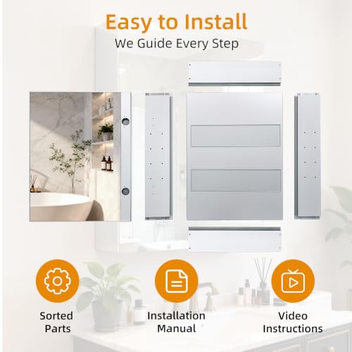Suitable for recessed or wall mounting