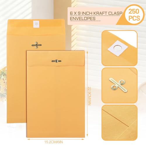 Clasp Manilla Envelopes with Gummed Seal