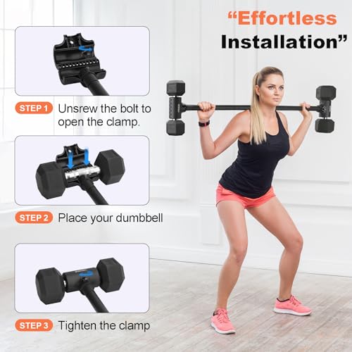 Dumbbell Barbell Converter for Home Gym