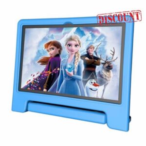 JREN Tablet for Kids｜10 Inch 64GB Android 14｜Octa-core｜64GB｜WiFi ｜Bluetooth｜Parental Control｜Kids Content｜Children Tabletas Blue