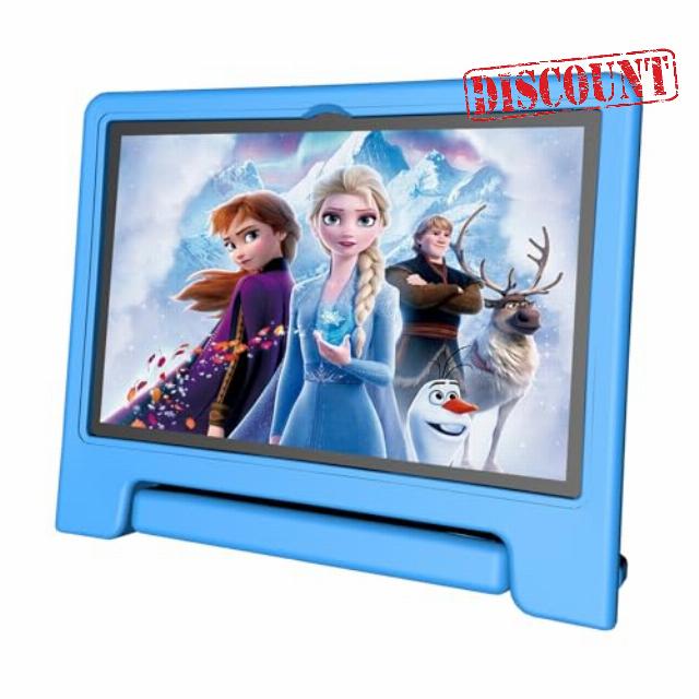 JREN Tablet for Kids｜10 Inch 64GB Android 14｜Octa-core｜64GB｜WiFi ｜Bluetooth｜Parental Control｜Kids Content｜Children Tabletas Blue