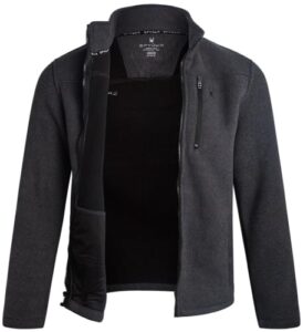 Spyder Mens Fleece Jacket - Full Zip Up Lightweight Sherpa Fleece Fall Mens Winter Jacket with Pockets for Outdoor Hiking