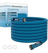 Gnimihz Garden Hose 50ft, Made of TPE(BetterThan PVC), Ultra-Light & Flexible Water Hose with Erg...