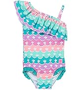RuffleButts Pink & White Polka Reversible Swim Hat