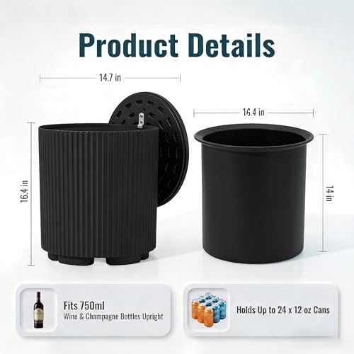 2-in-1 Portable Ice Chest Side Table