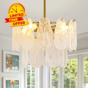 Modern Gold Cloud Glass Chandeliers