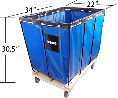 Service Carts Blue 8 Bushel Knock Down Truck