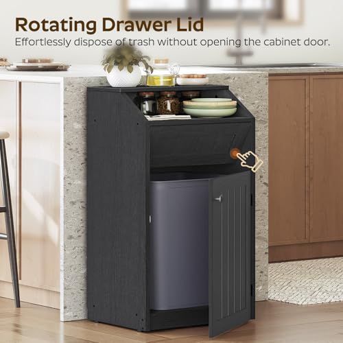 10 Gallon Hidden Kitchen Garbage Can for Kitchen