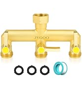 Jvgoo Garden Hose Holder - Upgraded Water Hose Holders for Outside with 5 Spikes & 2 Shepherds Ho...