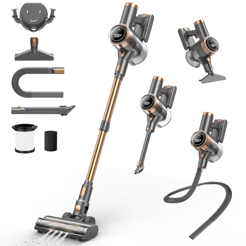 10-in-1 Lightweight Stick Vacuum with 45mins Runtime