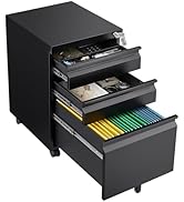 iCHENGGD Metal Printer Stand with Storage, Mobile Printer Table with Wheels, Heavy Duty Printer C...