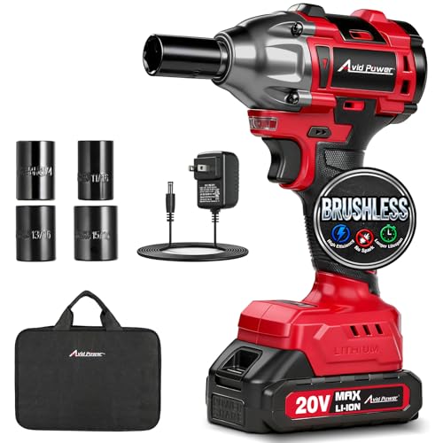 1/2” Impact Gun Brushless Max Torque 332 Ft-lbs (450 N.m)