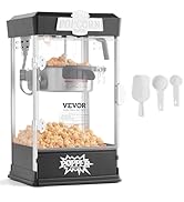 VEVOR Popcorn Maker, 480W Popcorn Popper Machine, 4 Oz Kettle Makes 1.5 Gallon per Batch, Tableto...