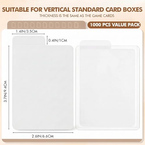 Blank Paper Divider Card for Storage Boxes