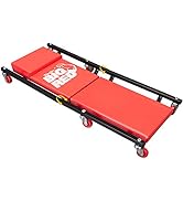 Big RED ATRP6240BR-1 Blow Molded Plastic Rolling Garage/Shop Creeper: 40" Mechanic Cart with Padd...