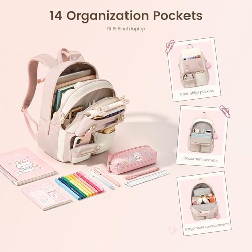 Cute Kid Bookbag with Large Cup Holde