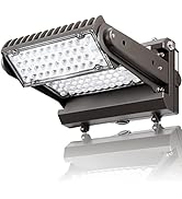 Dusk to Dawn 80W Rotatable LED Wall Pack Light, 5000K 10000LM 400-600W HPS/HID Equivalent, ETL Ad...