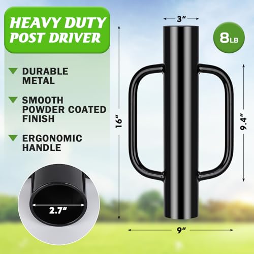 Metal Post and Sign Post Pole Driver Tool