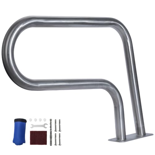 316 Stainless Steel Safety Handrail with Non-Slip Grip for Inground Pool and Spa Steps