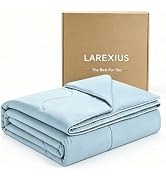 Larexius Cooling Comforter Twin Size, Lyocell Summer Blanket for Hot Sleepers & Night Sweats, Bre...