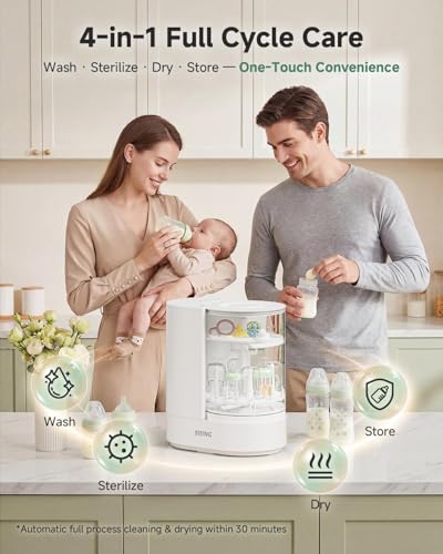 4-in-1 Automatic Bottle Cleaner for Bottles