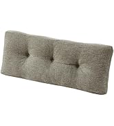 downluxe Outdoor Bench Cushion Waterproof, 48 x 18 Inch Patio Furniture Cushions with Adjustable ...