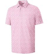 ZITY Select Mens Golf Shirts Short Sleeve Print Performance Polo Moisture Wicking Casual Collared...