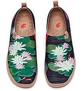 UIN Women's Slip Ons Lightweight Sneakers Walking Casual Loafers Art Painted Travel Funny Holiday...