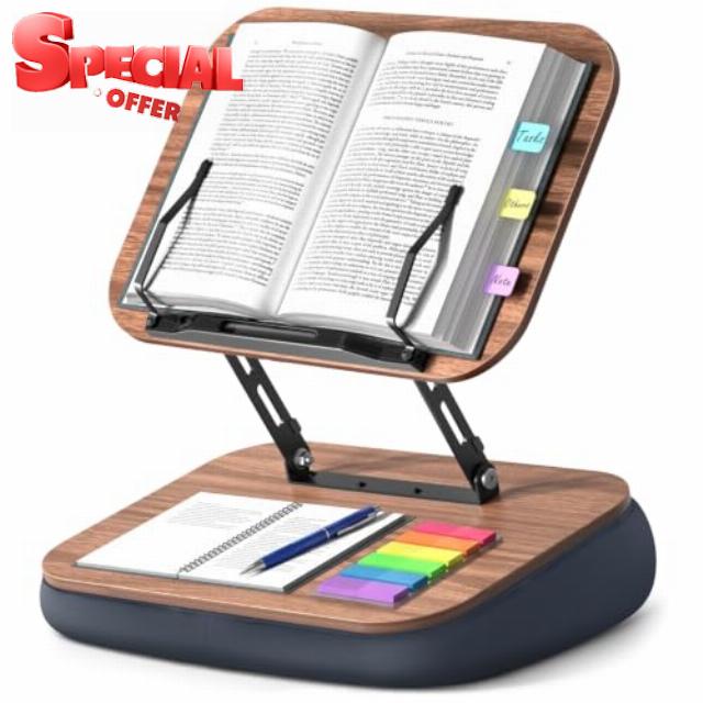 Lap Bean Bag Book Holders for Reading Hands Free