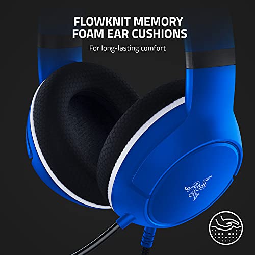 Mac & Mobile Devices: Triforce 50mm Drivers - HyperClear Cardioid Mic - Memory Foam Ear Cushions - On-Headset Controls - Shock Blue