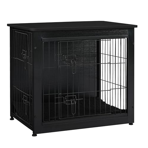 Wooden Kennel Table with Double Doors