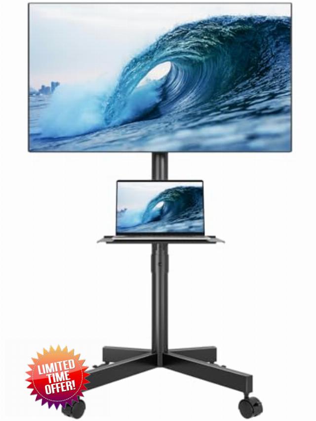 BONTEC Mobile TV Stand for 23-65 Inch TVs