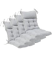 QILLOWAY Indoor/Outdoor High Back Chair Cushion for Adirondack,Spring/Summer Seasonal All Weather...