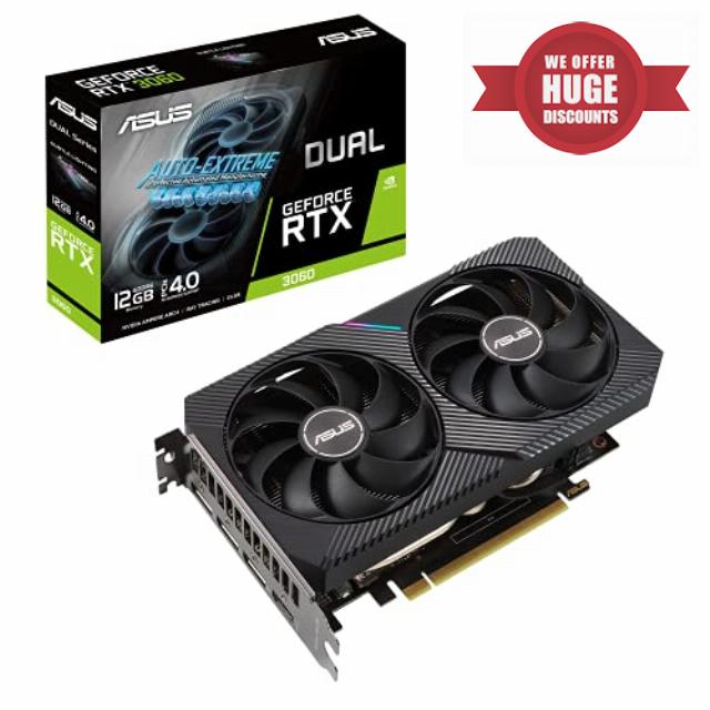 ASUS Dual NVIDIA GeForce RTX 3060 V2 OC Edition 12GB GDDR6 Gaming Graphics Card (PCIe 4.0