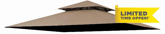 Replacement Gazebo Cover Compatible with ABC 11X11