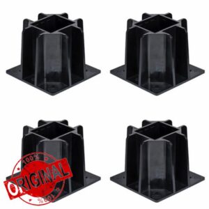Tie Down Engineering Safety Guard Guardrail Base | Reusable Fall Protection Accessories| 4 Pack with Washers & Drill Bi