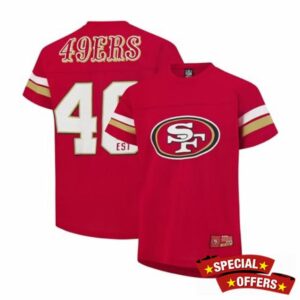 Ultra Game Youth NFL Official Super Soft Mesh Jersey T-Shi