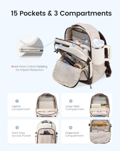 15.6 inch Computer Bag College Bookbag Daypack