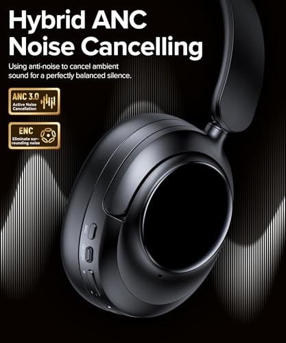 Bluetooth 6.0 Wireless Headphones Over Ear Headset with 120H Playtime