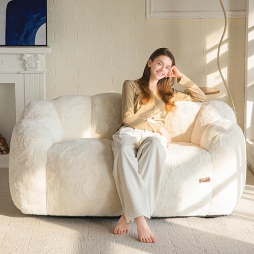 Loveseat Floral Shaped Bean Bag Sofa