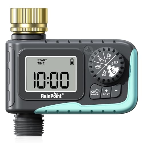 Programmable Water Timer for Garden Hose with Rain Delay/Manual Watering